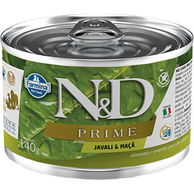 Ração Úmida Lata Farmina N&D Prime Grain Javali & Maça para Cães Adultos
