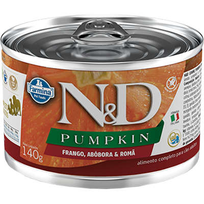Ração Úmida Lata Farmina N&D Pumpkin Frango, Abóbora & Romã para Cães Adultos