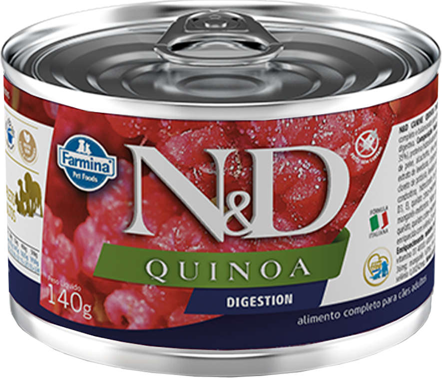 Ração Úmida Lata Farmina N&D Quinoa Digestion para Cães Adultos - 140 g