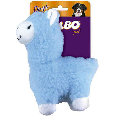 Brinquedo Jambo Mordedor Pelúcia Lhama Azul - Tam. Único