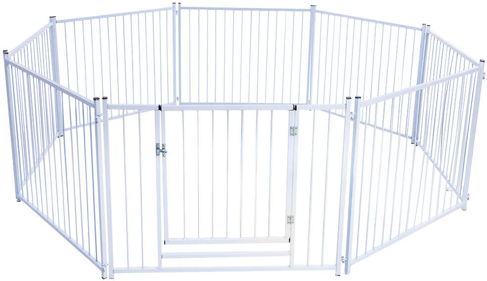 Cerca NF Pet Modular Branca com Portão - Branca