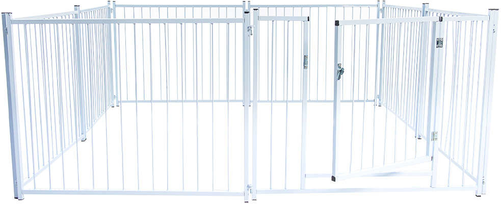 Cerca NF Pet Modular Branca com Portão - Branca