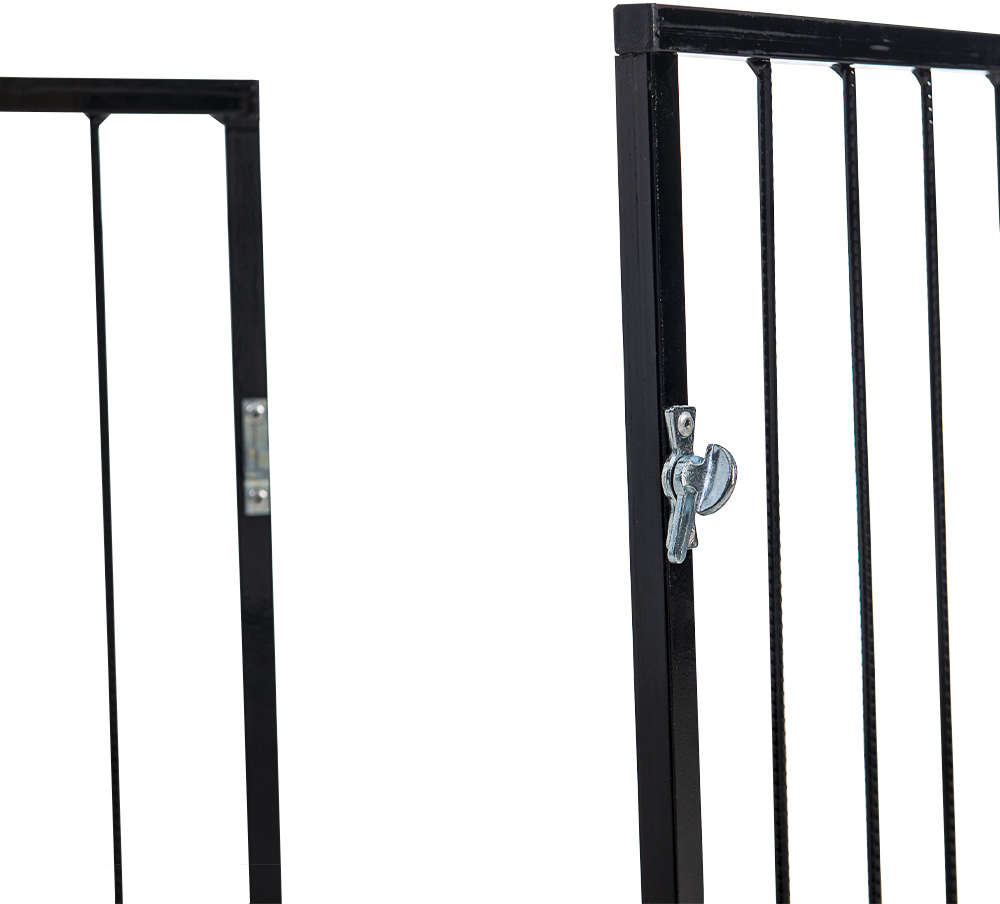 Cerca NF Pet Modular Preta com Portão - Preta
