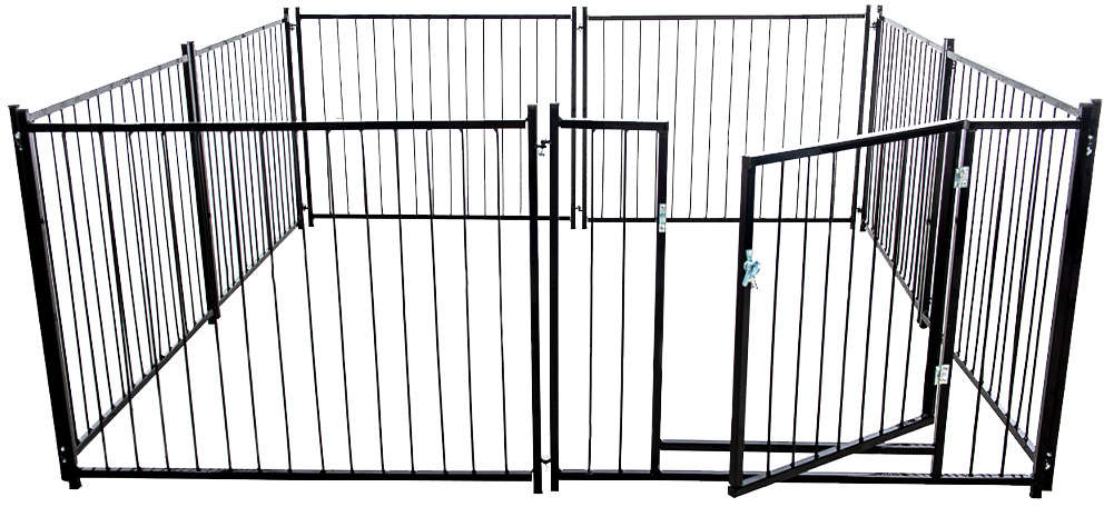 Cerca NF Pet Modular Preta com Portão - Preta
