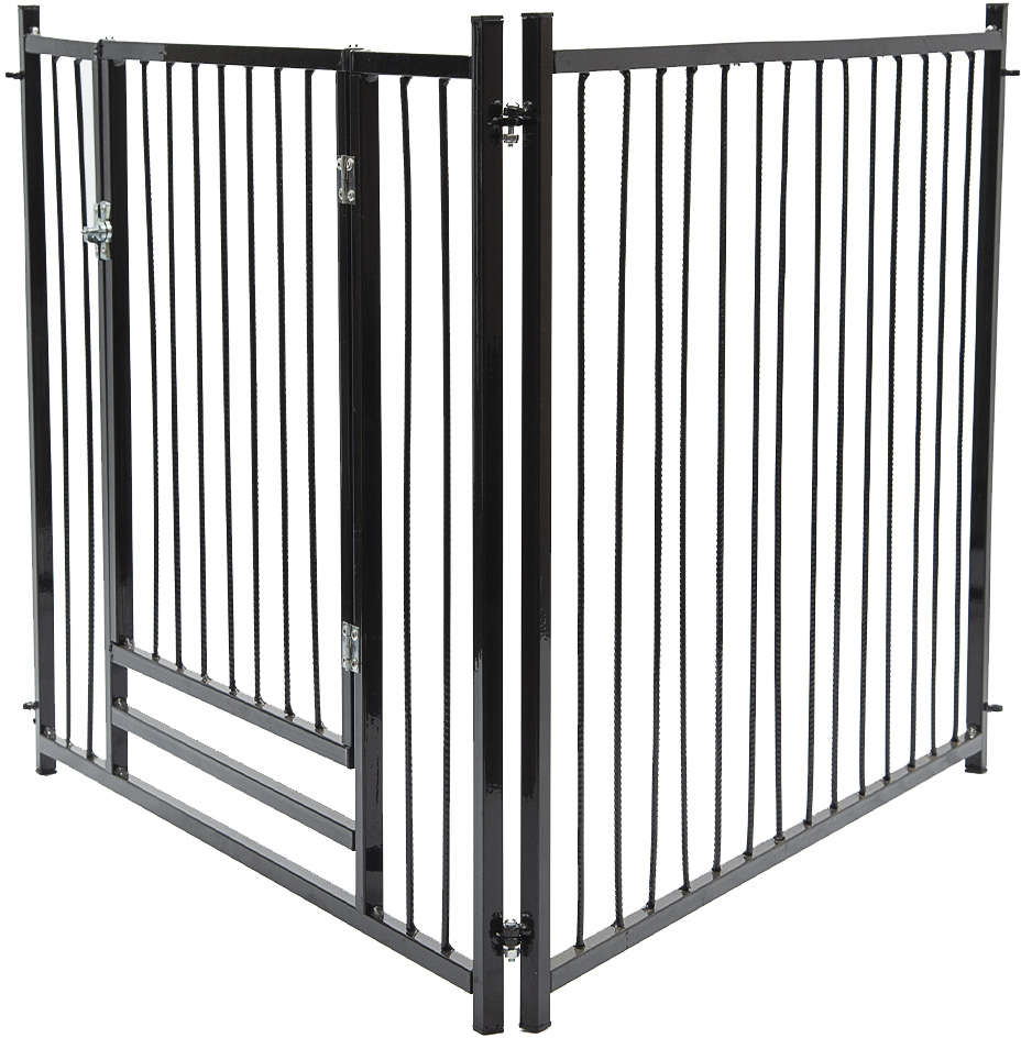 Cerca NF Pet Modular Preta com Portão - Preta