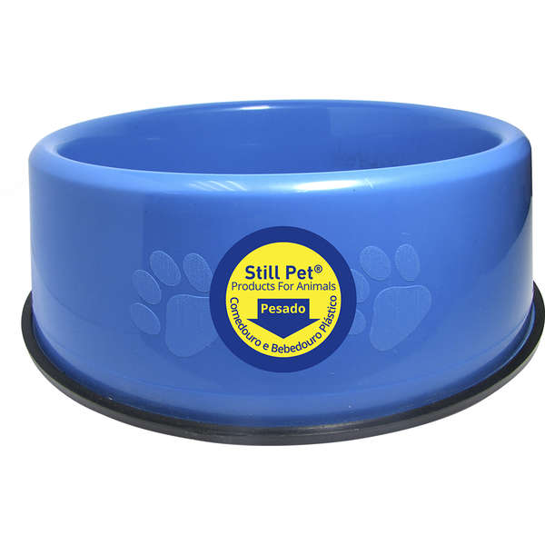 Comedouro e Bebedouro Still Pet Pesado Azul para Cães | Petlove