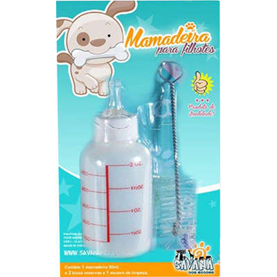 Kit Mamadeira e Limpador Still Pet 3 Bicos para Cães e Gatos
