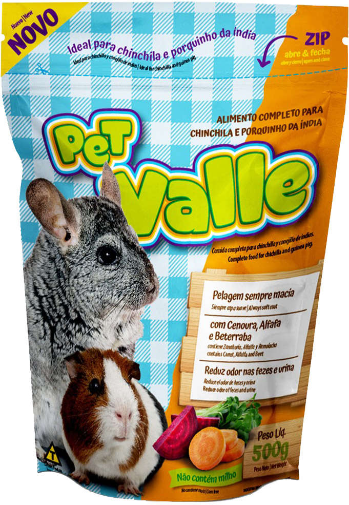 Alimento Zootekna Pet Valle para Chinchilas e Porquinhos da Índia - 500 g
