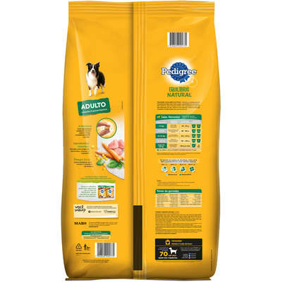 Ração Pedigree Equilíbrio Natural para Cães Adultos de Raças Médias e Grandes - 10,1 Kg