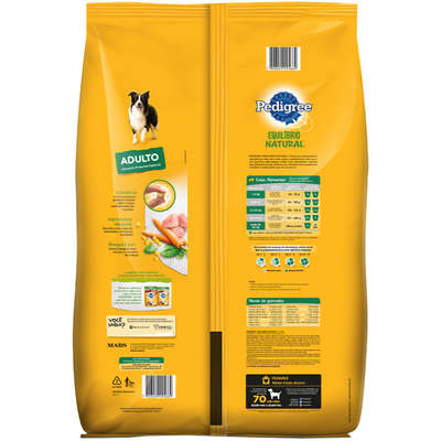 Ração Pedigree Equilíbrio Natural para Cães Adultos de Raças Médias e Grandes - 15 Kg