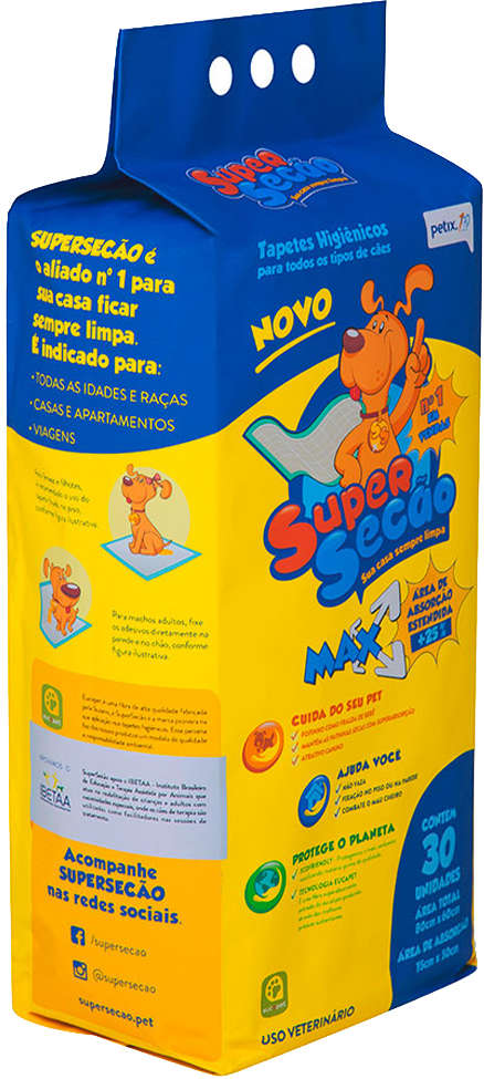Tapete Higiênico Petix Super Secão Max - 30 Unidades