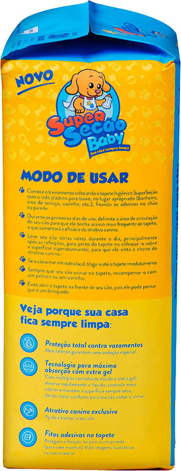 Tapetes Higiênicos Petix Super Secão Baby - 30 Unidades