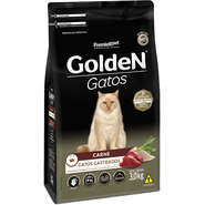 Ração Golden Gatos Adultos Castrados Carne - 3 Kg