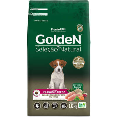 Ração Golden Premier Pet Seleção Natural para Cães Filhotes Mini Bits - 1 Kg