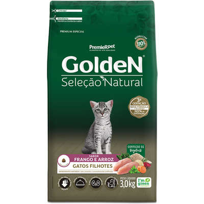 Ração Golden Premier Pet Seleção Natural para Gatos Filhotes - 3 Kg