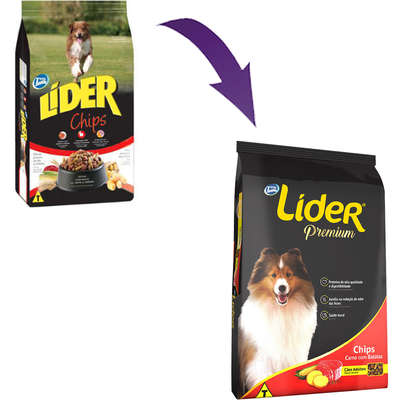 Ração Total Lider Chips com Ômega 3 para Cães Adultos - 15kg