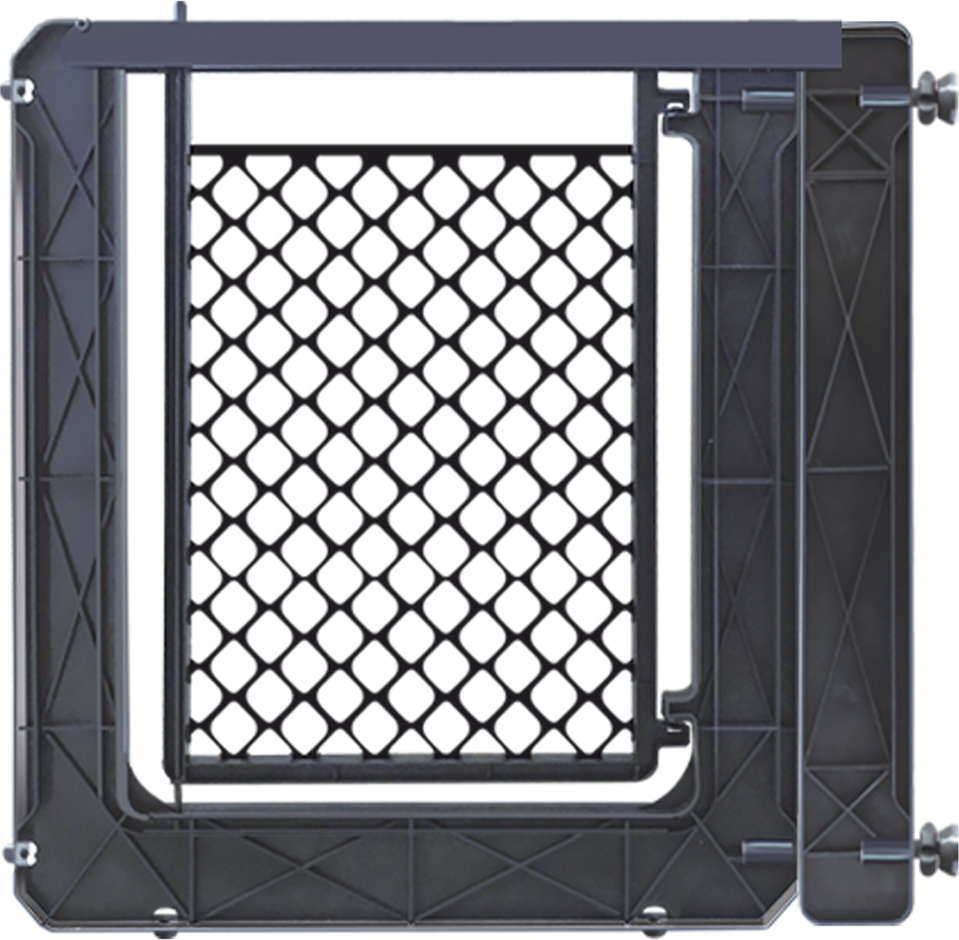 Grade de Porta + Extensor Furacão Pet Black para Cães - Black