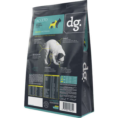 Ração Seca dg. Premium Frango & Beterraba para Cão Adulto Micro e Pequeno Porte - 1 Kg
