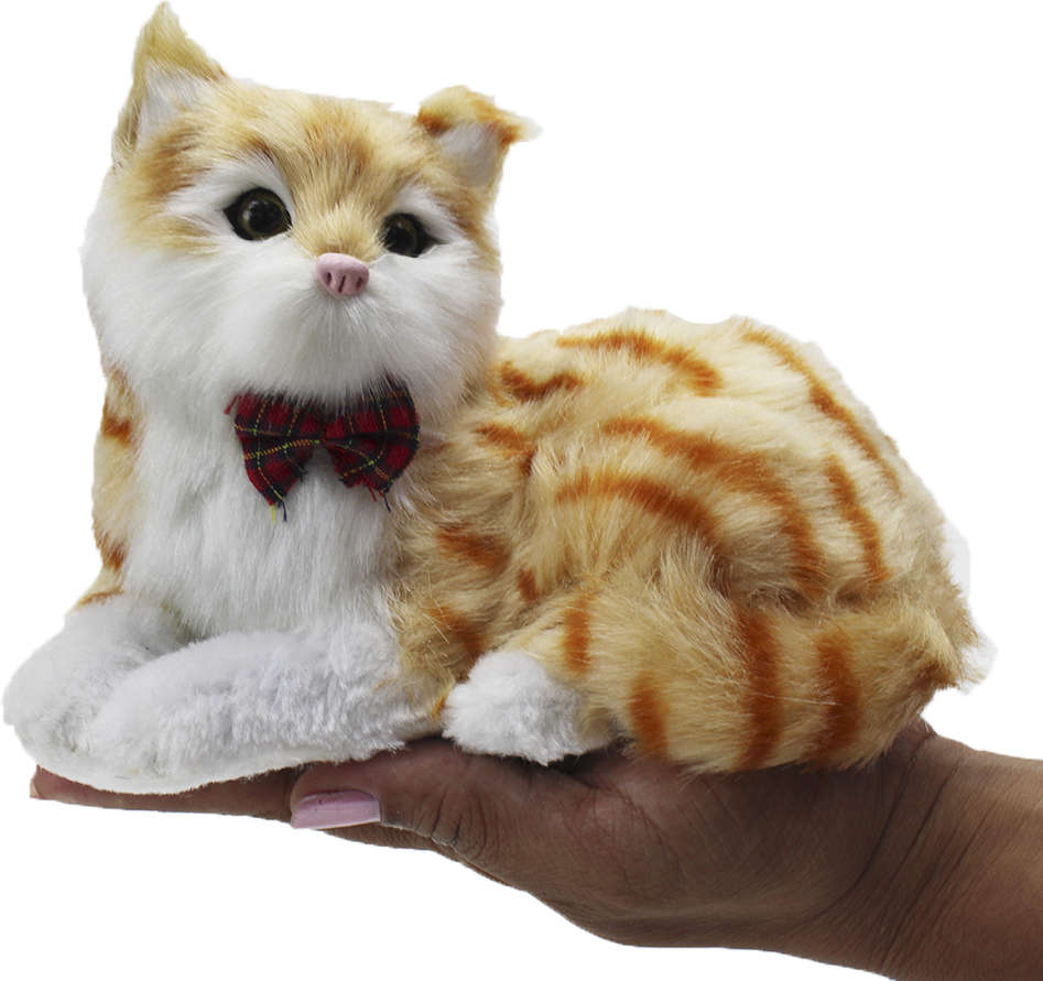 Brinquedo Chalesco para Gatos de Pelúcia Amarelo para Gatos Amarelo - Tam. Único