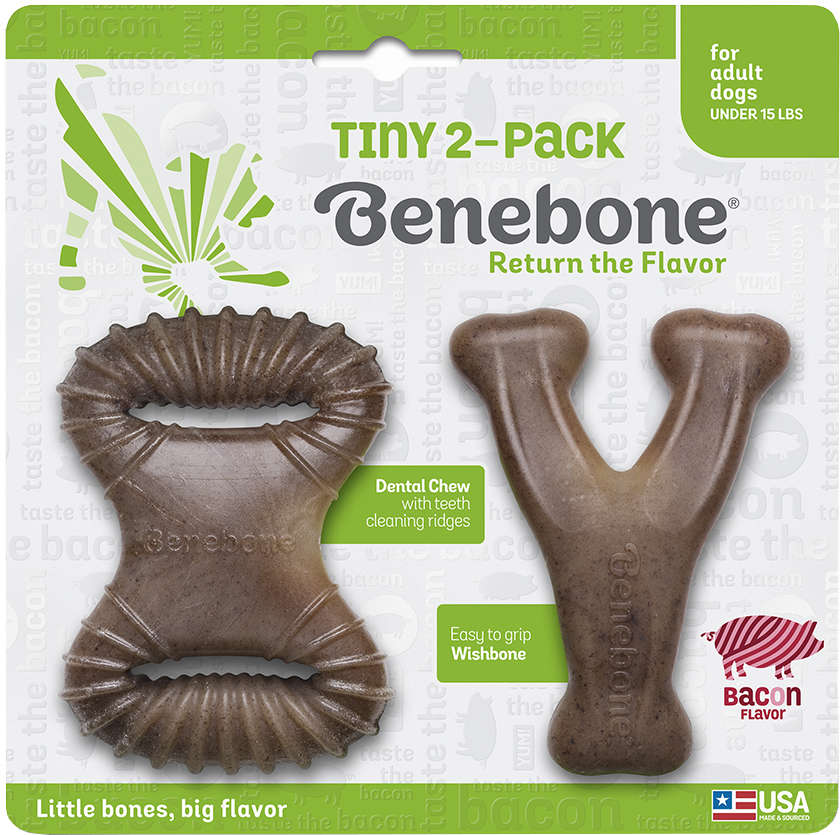 Brinquedo Benebone Tiny 2 Pack Bacon (645400) - 2 Unidades