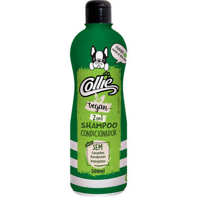 Shampoo e Condicionador Collie Amazon 2x1 Cães e Gatos - 500 mL