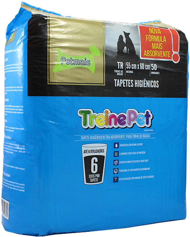 Tapete Higiênico Petmais TreinePet para Cães - 50 Unidades