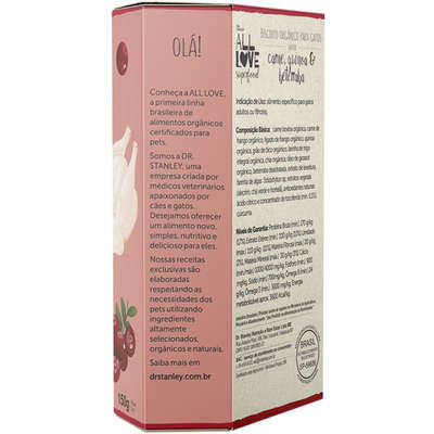 Biscoito Orgânico All Love Superfood Frango, Chia & Cranberry para Gatos