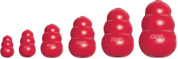Brinquedo Interativo KONG Classic KK com Dispenser Vermelho para Ração ou Petisco - Tam. XXG