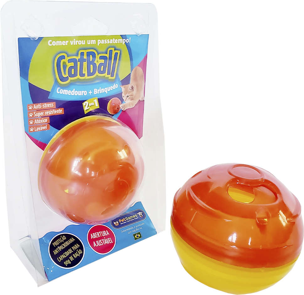 Brinquedo Comedouro Pet Games Cat Ball - Tam. Único