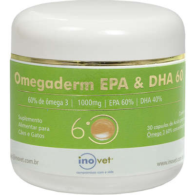 Suplemento Inovet Omegaderm 30 Cápsulas 60% - 1000 mg