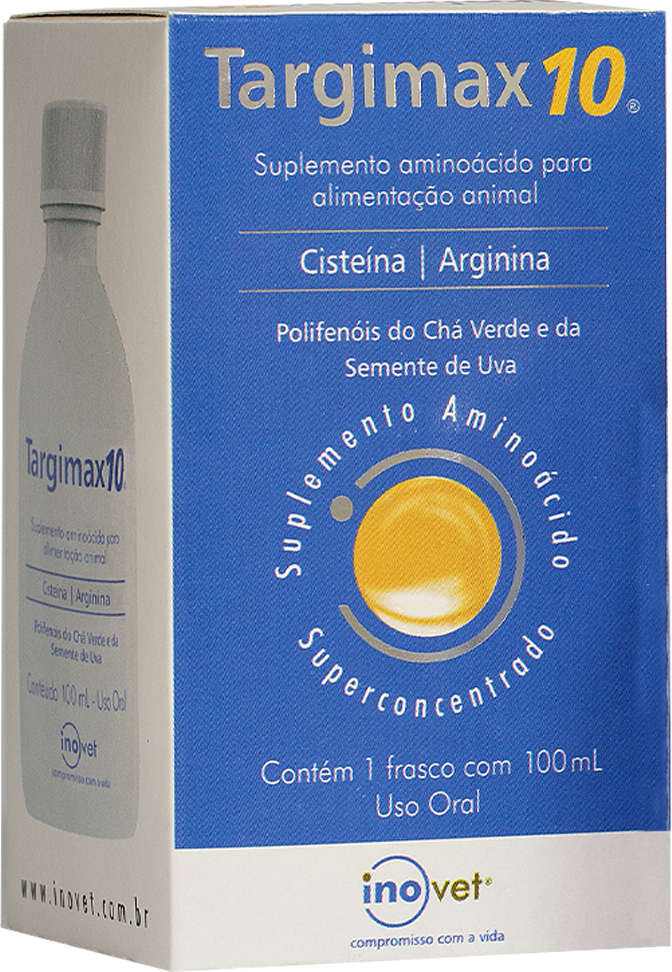 Suplemento Vitamínico Aminoácido Inovet Targimax 10 para Cães e Gatos - 100 mL