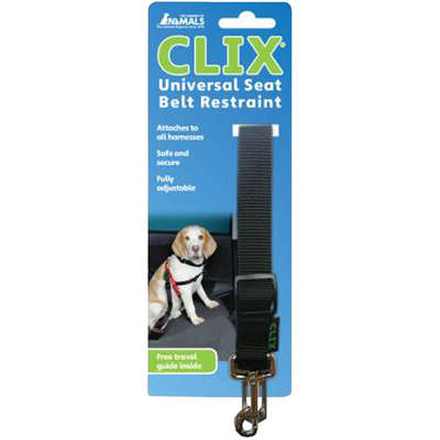 Adaptador de Cinto de Segurança CLIX Restraint Preto para Cães