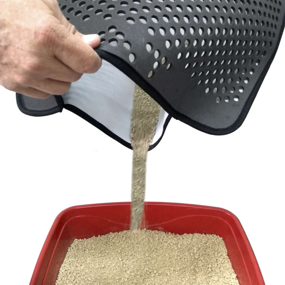 Tapete Sanitário São Benedito Pet Coletor de Areia Preto para Gatos - Tam. Único