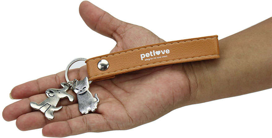 Chaveiro Petlove Sortidos - 2 Pingentes
