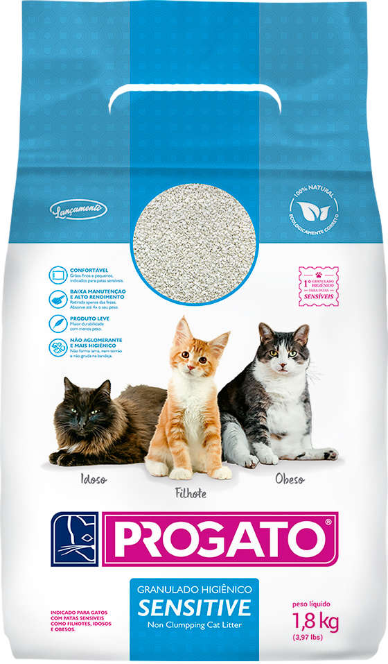 Granulado Higiênico ProGato Sensitive - 1,8Kg