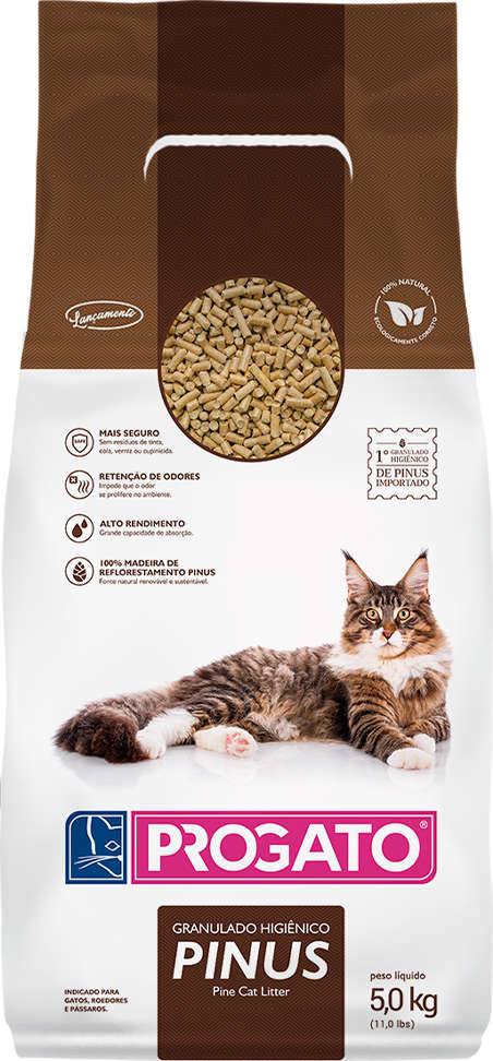Granulado Higiênico ProGato Pinus - 5Kg