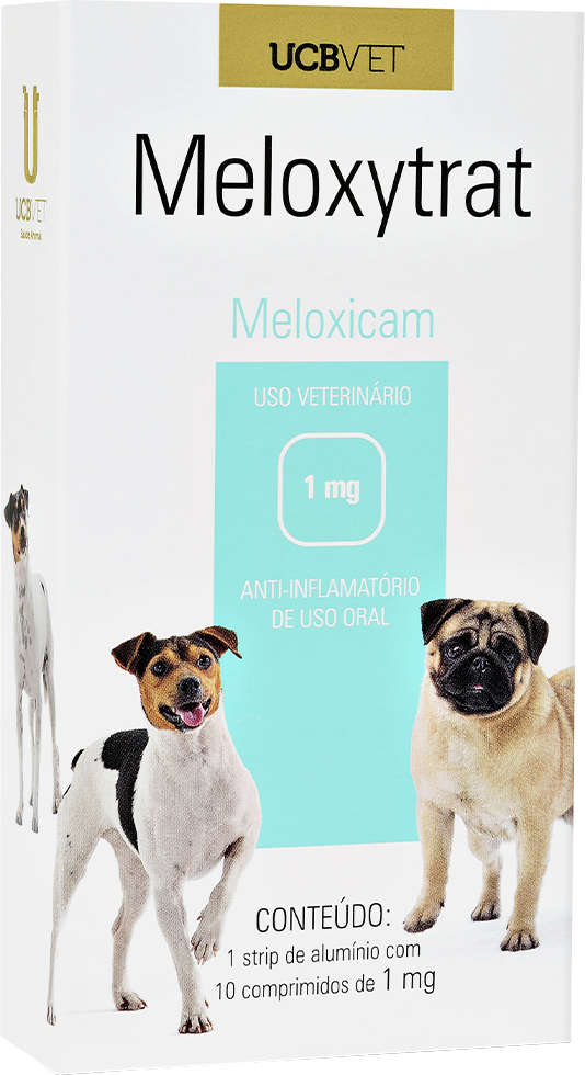 Anti-Inflamatório UCBVET Meloxicam Meloxytrat para Cães - 1 mg
