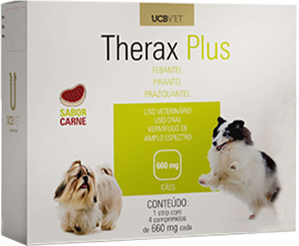 Vermifugo UCBVET Therax Plus para Cães - 660 mg