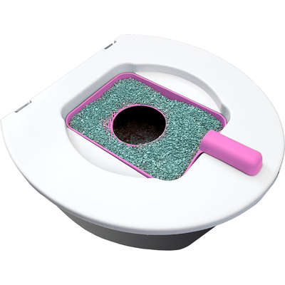 Banheiro Gatoalete para Gatos - Rosa