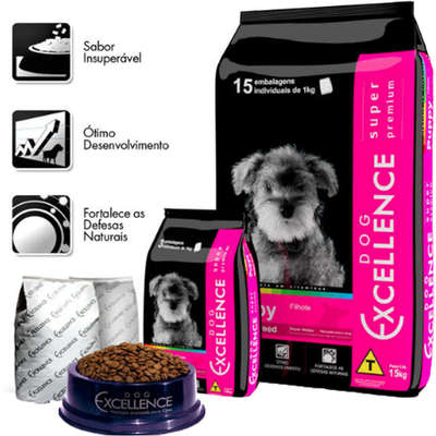 Ração Selecta Dog Excellence Super Premium Cães Filhotes Raças Médias Frango