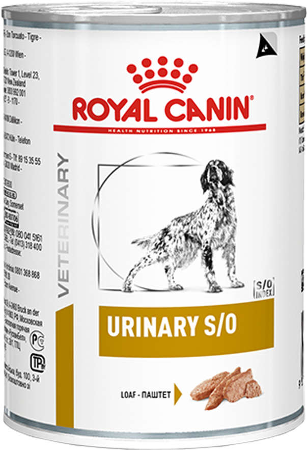 Ração Royal Canin Lata Canine Veterinary Diet Urinary S/O - 410 g