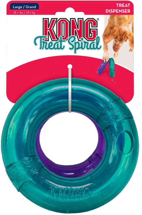 Brinquedo KONG Treat Spiral Ring (PTS11) para Cães - Tam. G