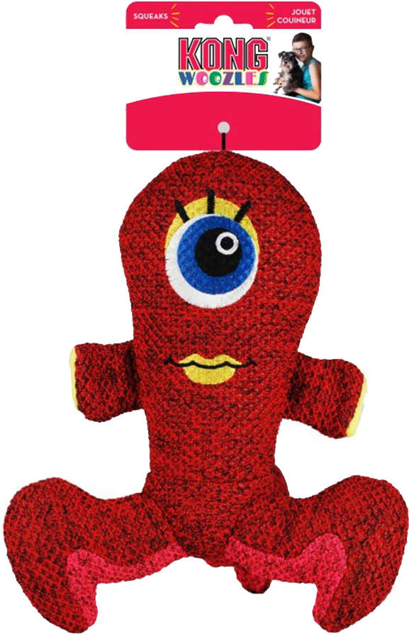 Brinquedo KONG Woozles Red (RWZ23) para Cães - Tam. M