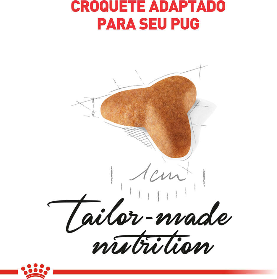 Ração Seca Royal Canin Puppy Pug para Cães Filhotes - 2,5Kg