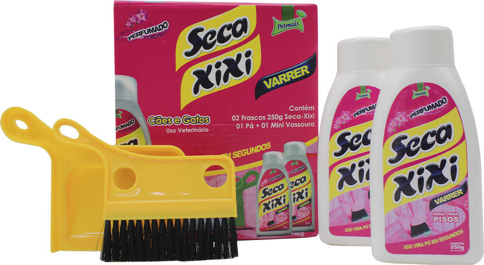 Kit Higiene Petmais Seca Xixi Varrer com Pá e Vassoura - Kit