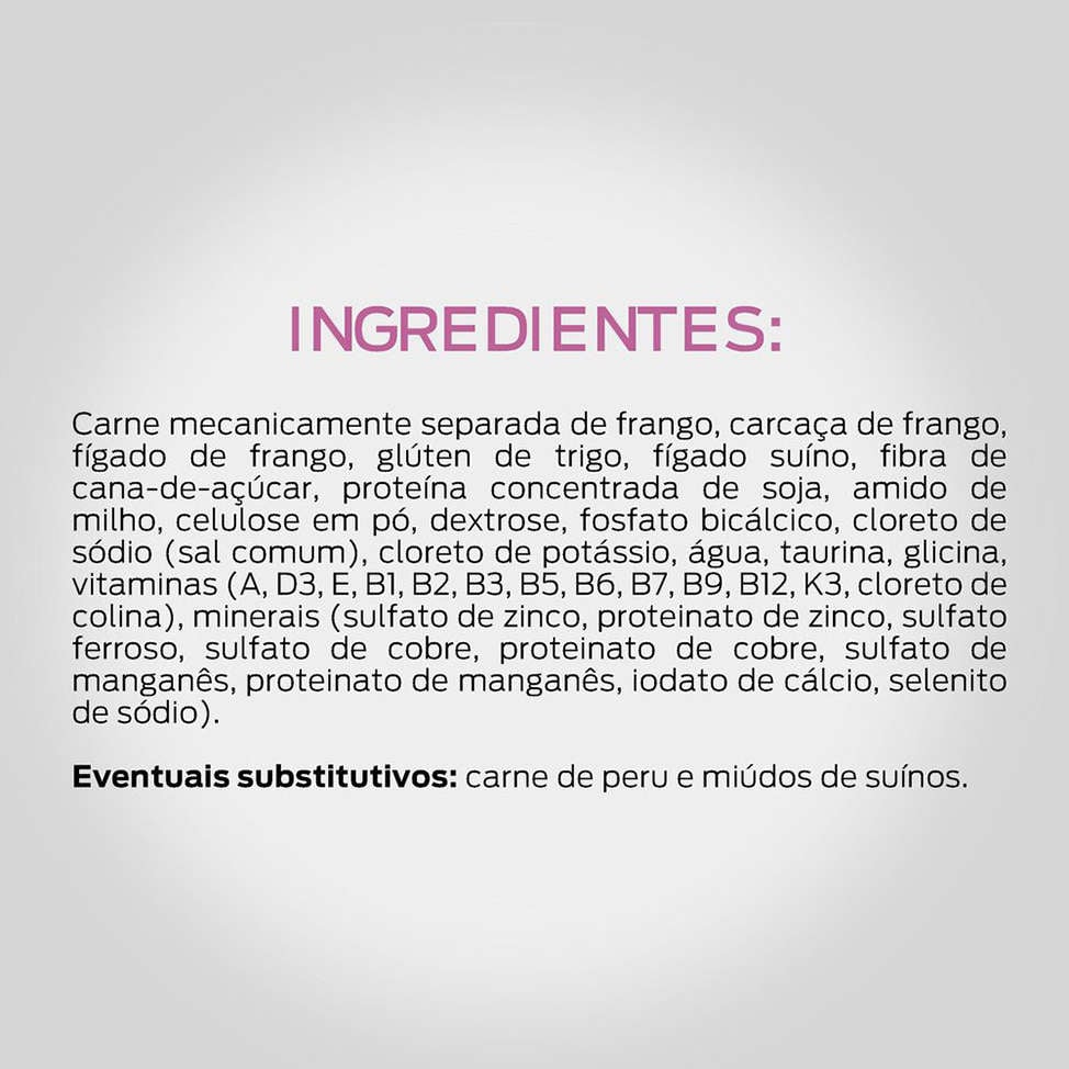 Ração Nestlé Purina Pro Plan Cat Wet Sachê Frango ao Molho Sterilized para Gatos 1+ Adultos - 85 g