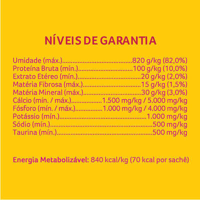 Ração Úmida Nestlé Purina Friskies Sachê Mix Carne ao Molho para Gatos