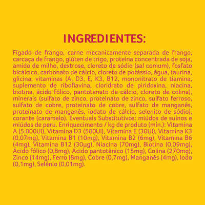 Ração Nestlé Purina Friskies Sachê Frango e Fígado ao Molho para Gatos