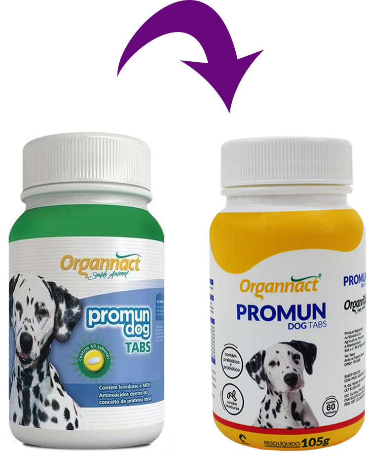 Suplemento Organnact Promun Dog Tabs - 60 Tabletes