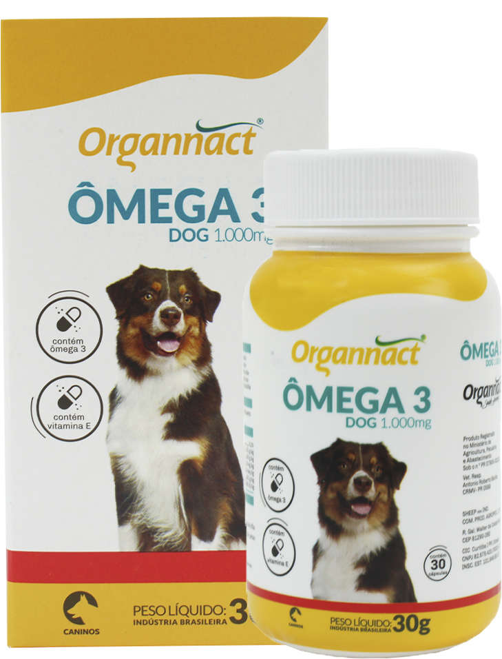 Suplemento Vitamínico Organnact Omega 3 Dog 1000 - 30 g